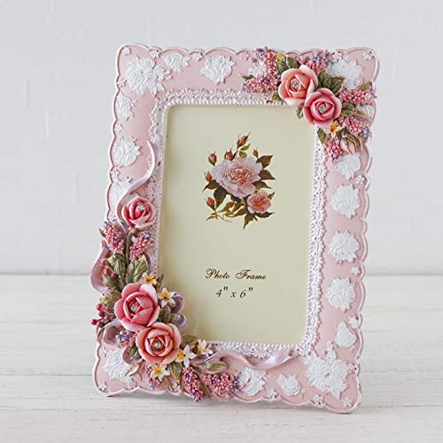 Amazon.co.jp: 立体ローズ フォトフレーム 写真立て ピンク LCD-7245A