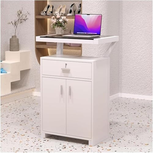 LAJOKING ��t�f�X�N�A����A���t�������o���ƃ��b�J�[�t���A���őϋv��������A�����X�A�I�t�B�X�̎�t�G���A�A���r�[�A�X�[�p�[�}�[�P�b�g�ɓK���Ă��܂��A70×45×100cm (�����o���t��,A)