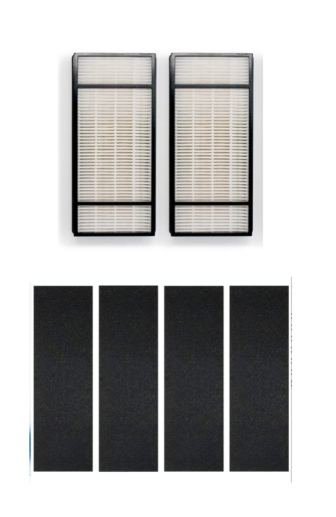 Fette FilterAir Purifier Filter and Pre-Filter Compatible with Honeywell True HEPA Filter H HRF-H1, HRF-H2 & Filter B HRF-B1, HRF-B2 -(2 HEPA and 4 Pre-Filters)