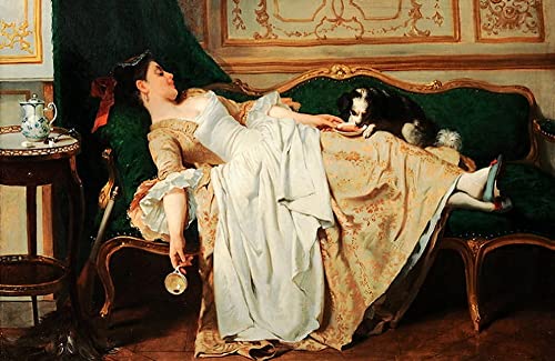 Impression d'affiches Caraud art portrait sur toile haut de gamme 60x90cm