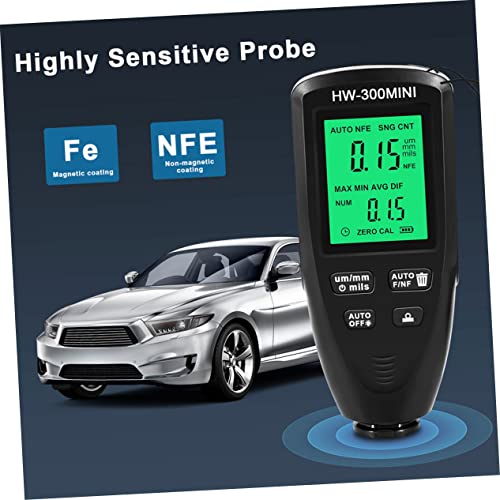Medidor Digital de Espesor de Recubrimiento LIFKOME para Medición de Pintura Automotriz, Probador No Destructivo con Detección Automática de Sustrato para Capas de Pintura y Uso Industrial miniatura 5