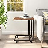 【Multifunktionale Verwendung】Dieser Beistelltisch kann in der Nähe platziert werden, wo Sie sitzen, um einen zusätzlichen Arbeitsplatz zu bieten; funktioniert auch als Couchtisch, Esstisch oder Beistelltisch.