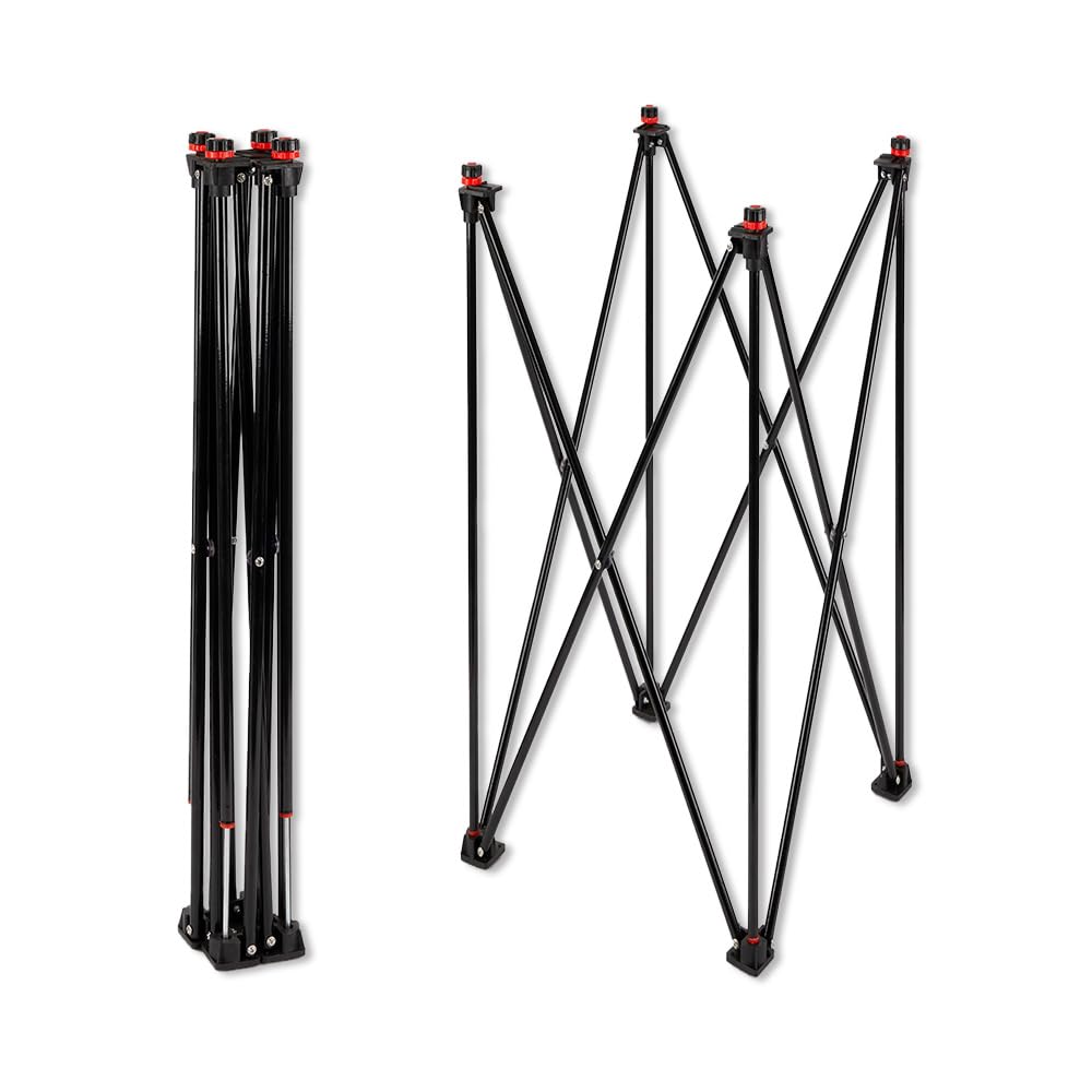Uber Games Collapsible & Fully Adjustable Tall Carrom Stand - Compact aluminium stand (41cm x 41cm x 98cm when unfolded). Suitable for any Uber Games Carrom Board