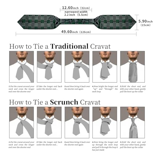 Image of DiBanGu Silk Woven Ascot Cravat with Pocket Square Set for Men | Paisley Ascot,Wrinkle-Resistant,Silky Smooth,Easy to Match,Cufflinks,Tie Ring,Wedding,Ceremonies,Party Occasions,Banquet