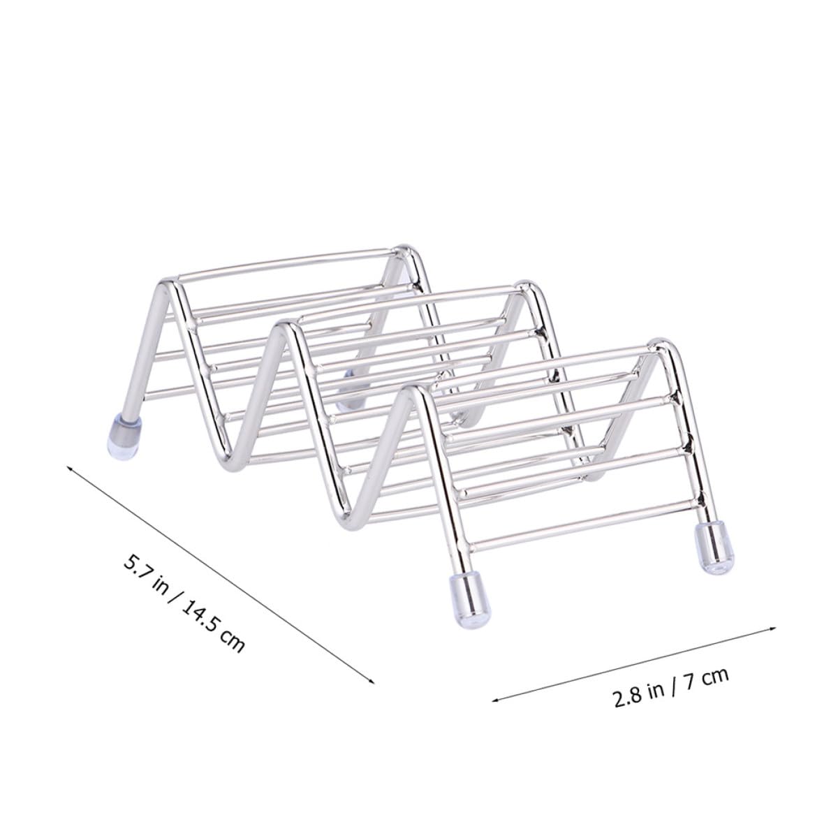 Tofficu Soportes para Tacos de Acero Inoxidable 2 Piezas para Burritos