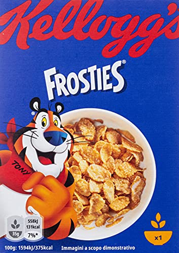 Kellogg's Frosties Cereal | 35g | Crunchy Cornflakes with Sweet Frosting | Tasty & Nourishing Breakfast | Source of Fibre| Rich in Vitamin B1, B2, B3 & Iron | Ideal For Breakfast & Snacks