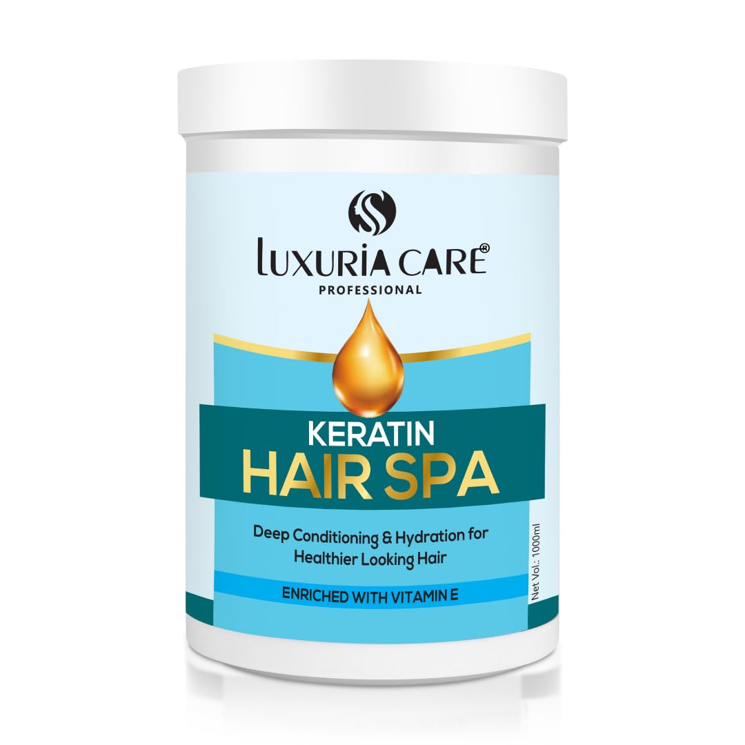Keratin Protein Hair Spa (1000ml ) Deep Conditioning and Hydration for Healthier Hair| Enriched with Vitamin E | Repair Dry Damage And Frizzy Hair|