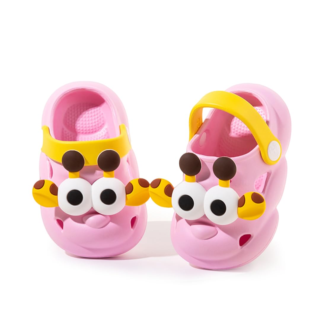 Ivarstead Toddler Girls Boys Sandals Cute Causal Garden Slides Slippers Little Kids Non-Slip Lightweight Breathable Quick-Dry Summer Slip on Shoes Indoor Outdoor Waterpoof Sandals?Pink 18/0 10T