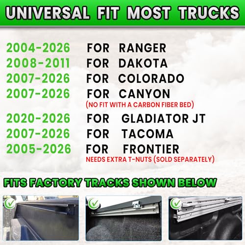 Image of MONOKING Adjustable Roll Bar for Mid-Size Truck with 3rd Brake Light, Sports Bed Bar Chase Rack for 2007-2026 Tacoma, Gladiator, Ranger, Colorado, Canyon, Frontier, Dakota | DIY Paintable Panels