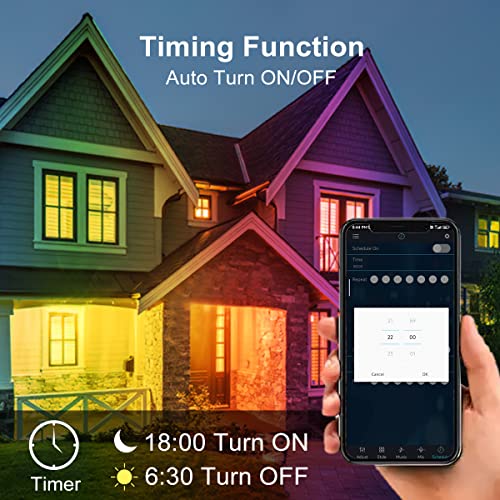 Boyilitd 10W Rgbic Color Changing Landscape Lighting, App And Remote Control Smart Stage Lights, Music Sync Timer Led Landscape Lights, Ip66 Waterproof Outdoor Spotlight For Pathway Lawn Trees Yard #TOP2