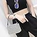 Montana West Rhinestone Clutch Purse Crystal Evening Handbags for Wedding Party Silver Purses for Women Bling Wallet with Diamonds MWL-019-WT