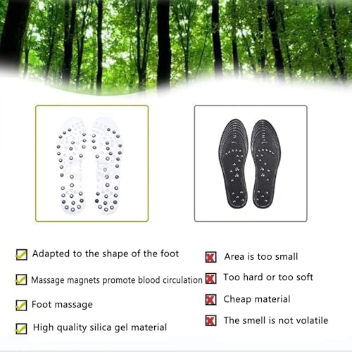 2 Pares de Plantillas Magnéticas Transpirables para Hombre y Mujer miniatura 7