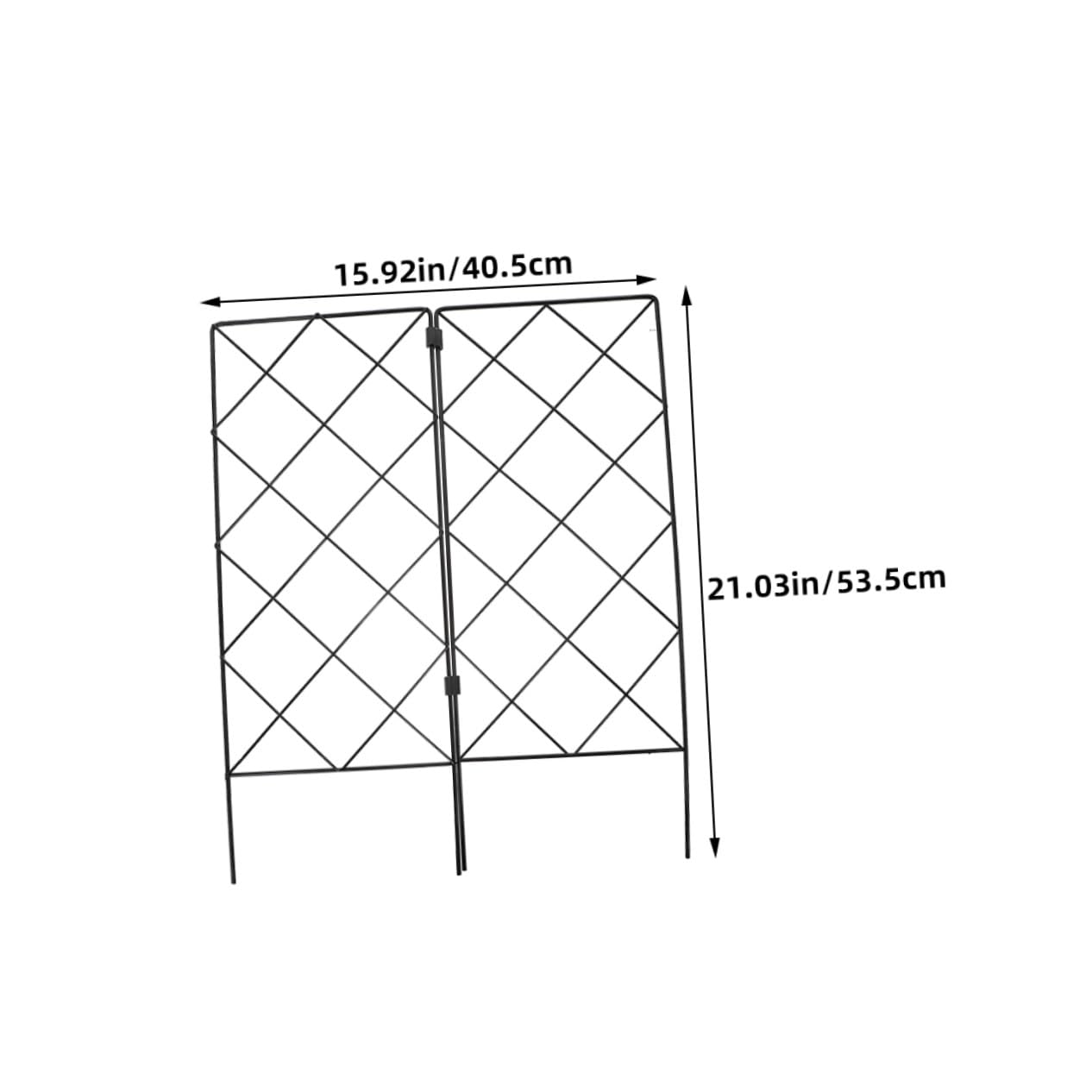 Gadpiparty 2pièces Support pour Plantes Grimpantes Treillis de Jardinage Lot de Supports pour Plantes Pot Design Simple et Pratique