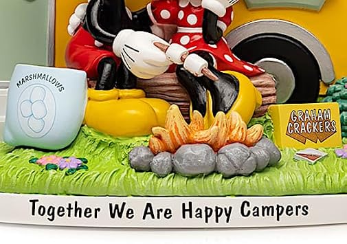 Disney Mickey Mouse and Minnie Mouse Camping Sculpture
