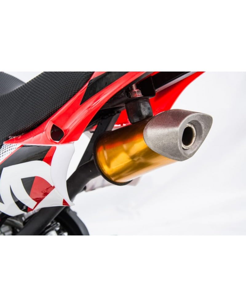 T-MOTO Mini Cross 50cc Benzina KXD 701, Minimoto a Benzina Mini Moto Cross 2 Tempi Ruota 10/10 Uso Off Road, Motocross 50cc, Moto Cross Bambino/Ragazzo (Arancio)