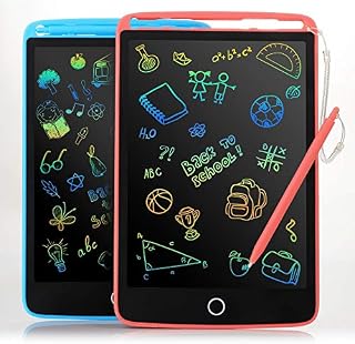 2 Pack LCD Writing Tablet - Colorful Screen Drawing Board 8.5inch Doodle Scribbler Pad Learning Educational Toy - Gift for Kids 3-6 Years Old Boy Girl (2 packs)