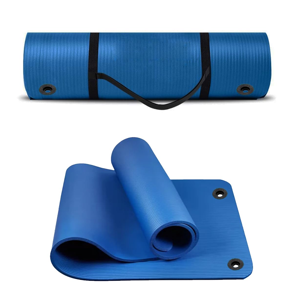 G5 HT SPORT Tappetino Per Yoga con maniglia di trasporto E Occhielli| da 120 o 180 cm | Spessore 1.5 Cm | Largo 62.5 cm | Tappeto Ginnastica Materassino fitness