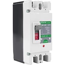 DEWIN DC 250A Circuit Breaker Circuit Breaker DC MCCB Solar Battery Main Switch, Battery Disconnect Switch 2P 250A 500V