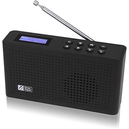 Ocean Digital Portable Internet Wi-Fi/FM Radio with Bluetooth Speaker, Rechargeable Battery Compact Radio for Kitchen Garden (WR26)