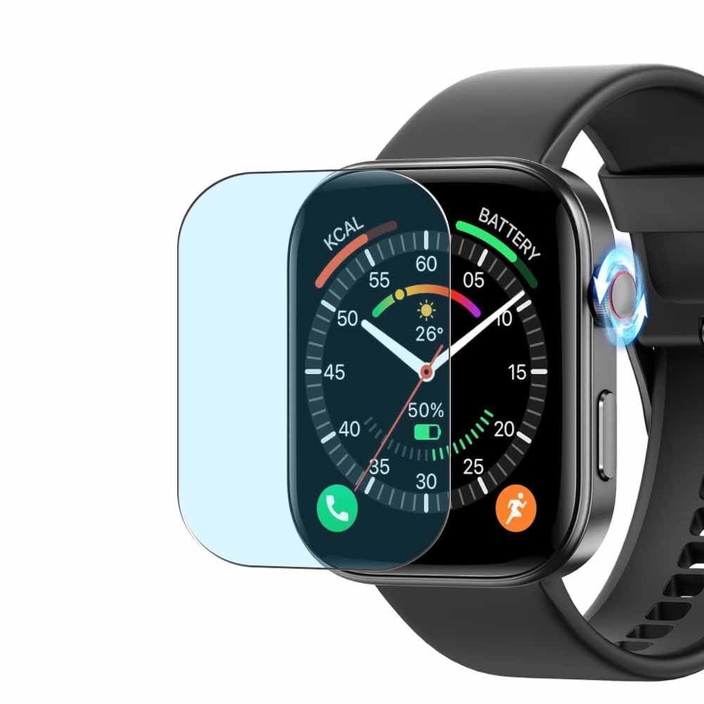 Puccy 3 Pack Anti Blue Light Screen Protector, compatible with Tensky Fitpolo ENOMIR GTX12 1.99" smart watch smartwatch TPU Film Guard （ Not Tempered