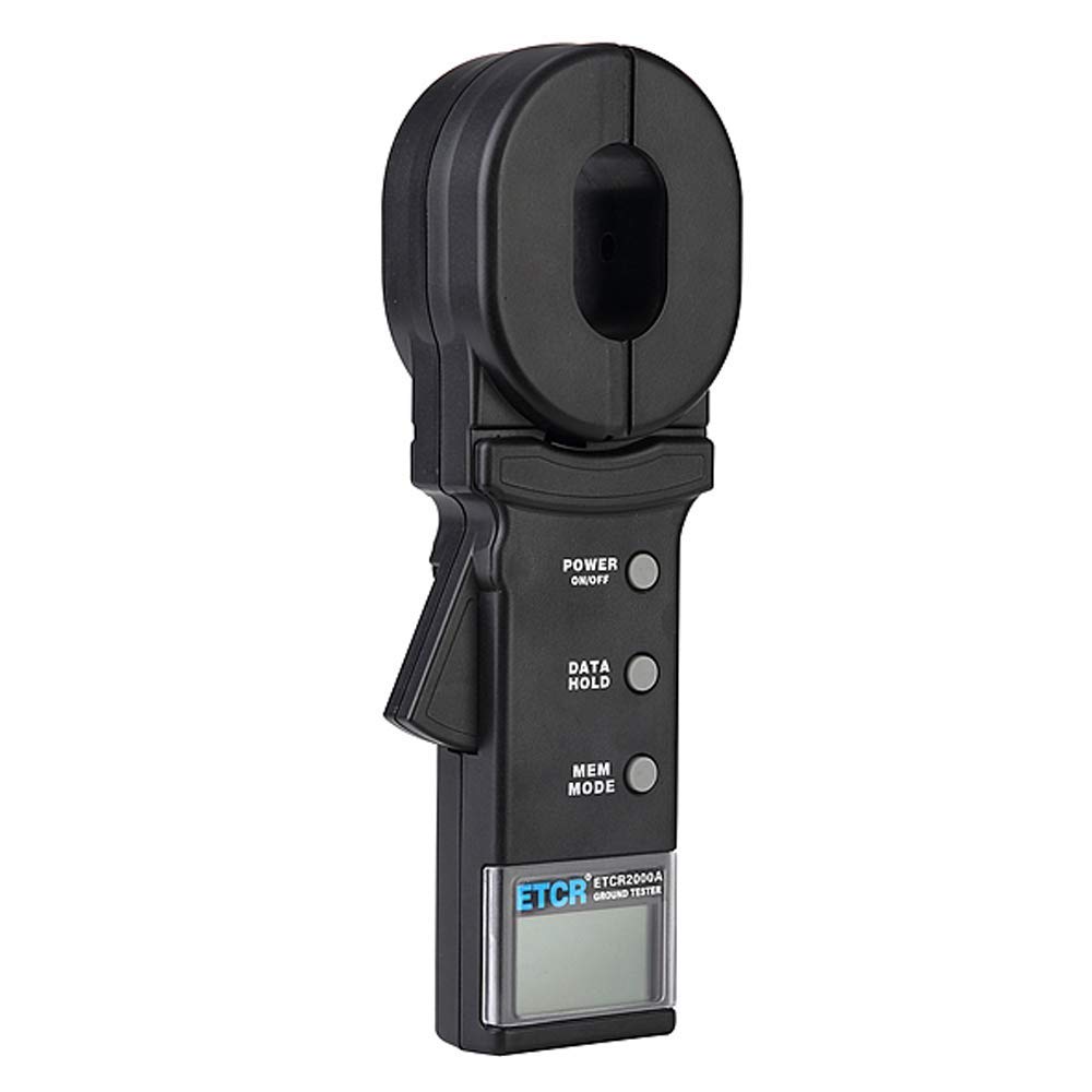 ETCR2000C Digital Multi-Function Ground Earth Resistance Meter Tester Digital Clamp Meter with Data Storage Function Alarm System Leakage Current and Resistance