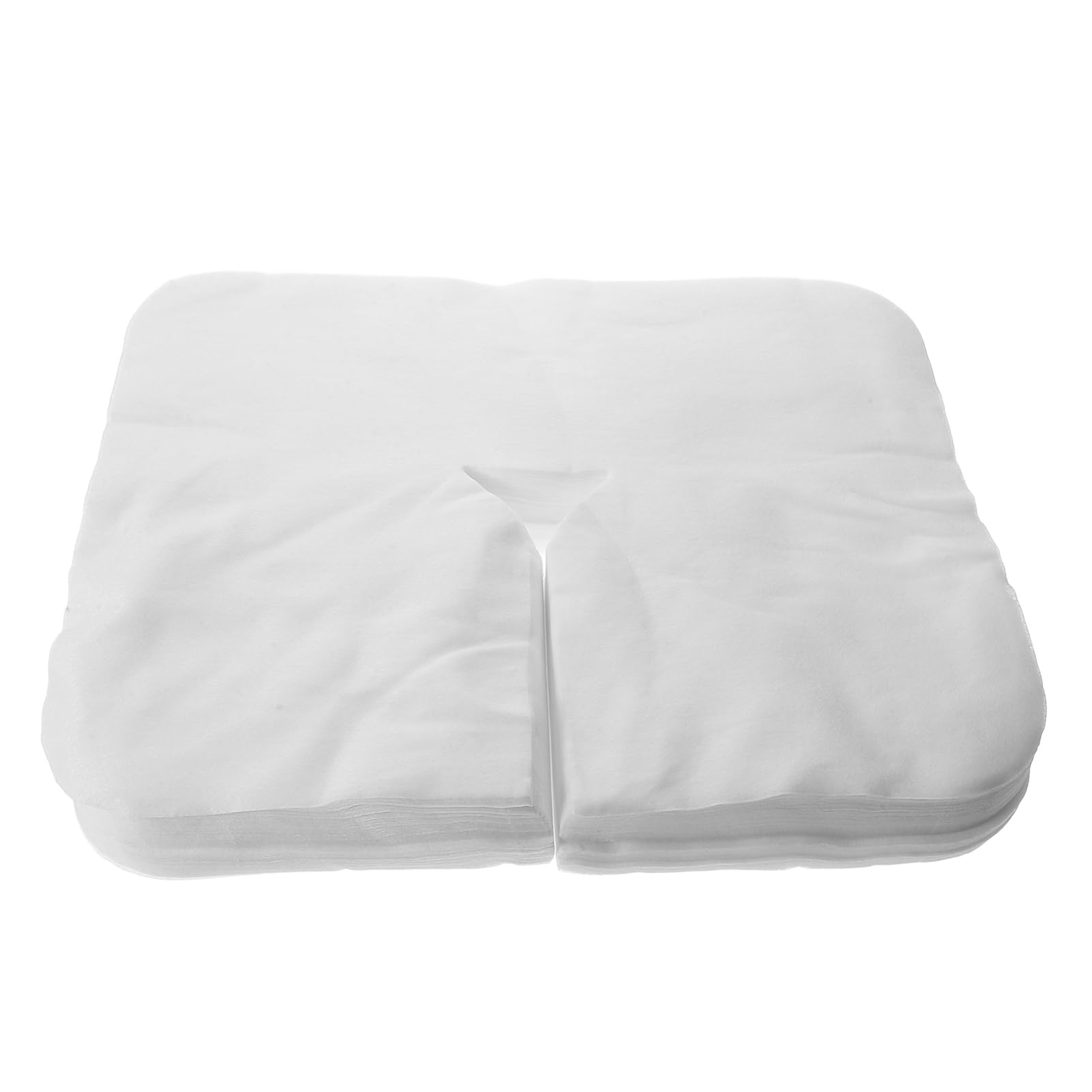 PACKOVE 100pcs Disposable Nonwoven Massage Covers Soft Headrest Pillow Protectors for Beauty Treatments for Salons Home Use Comfort Portability