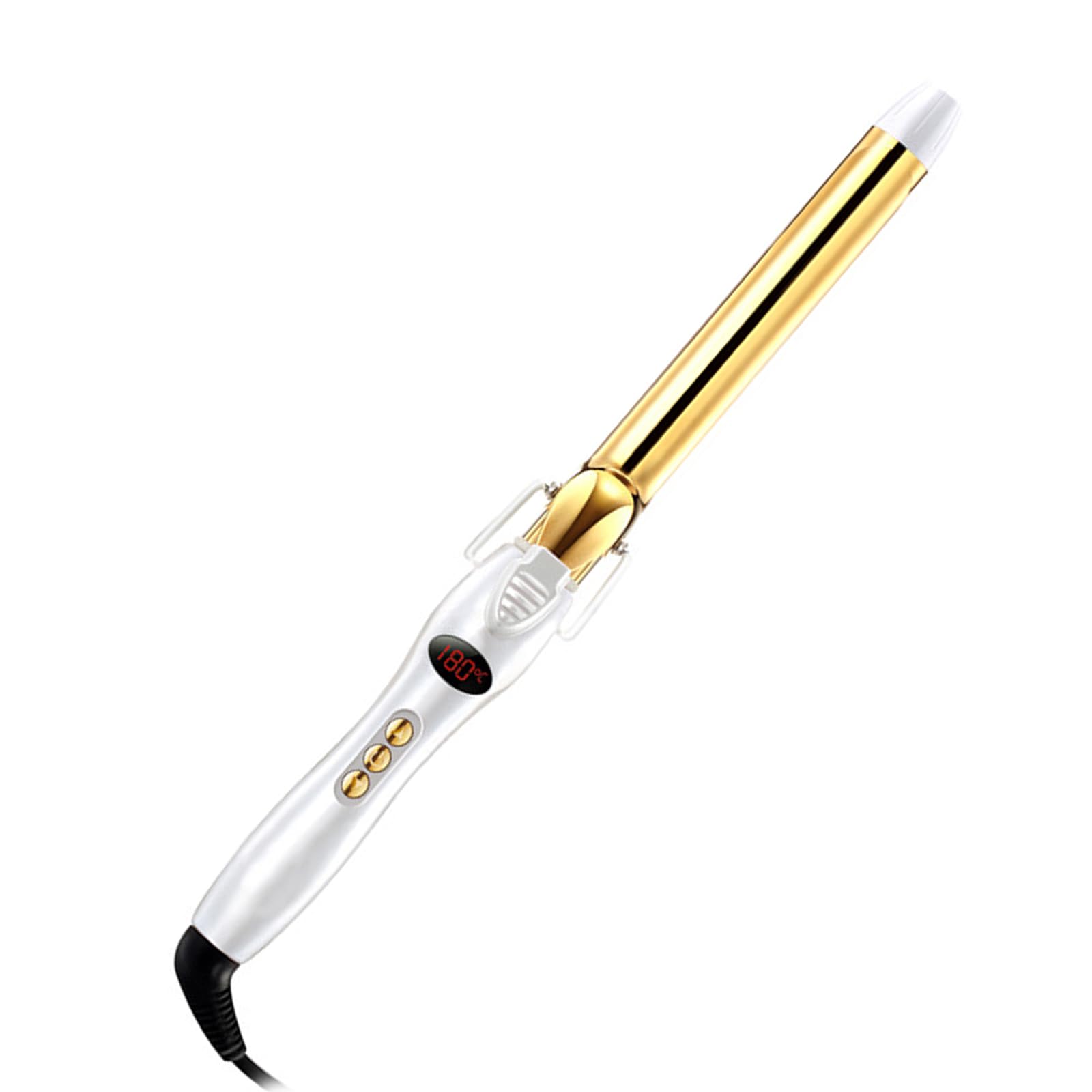 32mm Curling Iron with Ceramic Coating Barrel, Professional Curling Wand Instant Heat up, Hair Curler with LCD Display