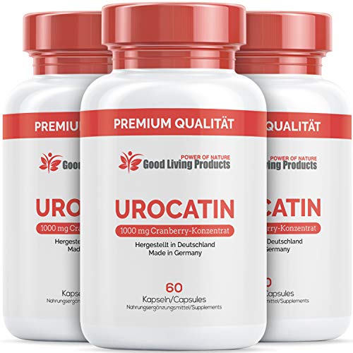 Urocatin Cranberry Kapseln hochdosiert - 100mg pro Dosierung (3 Dosen á 60 Stück) Cover