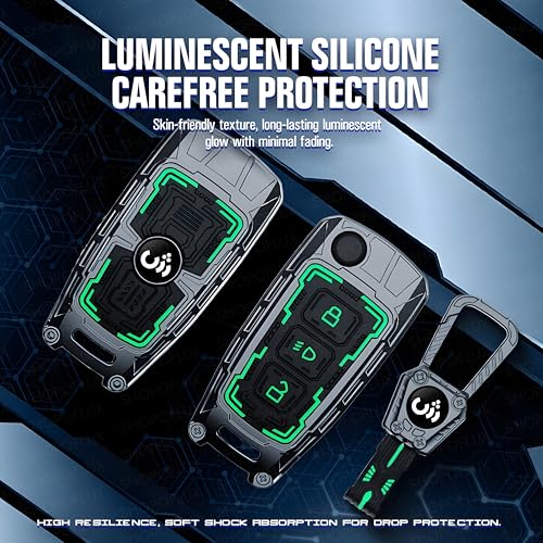 Image of SHOPOFLUX Metal Key Cover Compatible with Tata Tiago | Nexon | Altroz | Curvv | Safari | Storme | Zest | Bolt | Tigor | Punch | Hexa 3 Button Flip Key