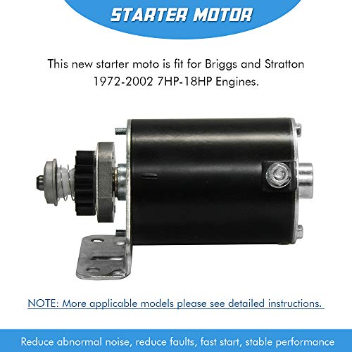 Starter Motor Compatible With Briggs & Stratton For Lawn Mower 390838 393499 497594 497595 497401 494198 494990 Toro John Deere Cub Cadet Am106883, Am38136, Am39285, Sbs0004, 41022005, 41022005R #TOP3