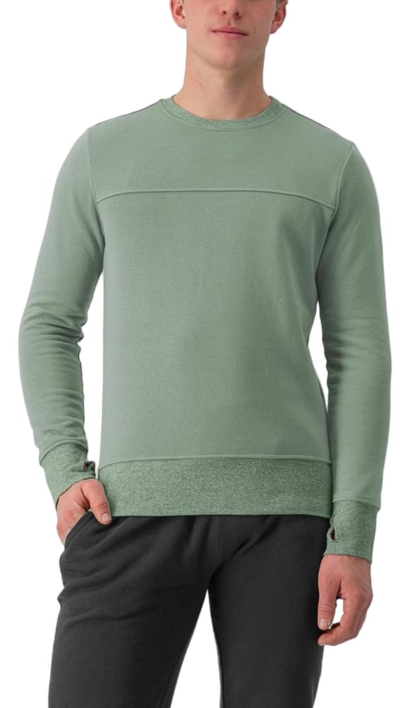 CASTELLI 4523560-346 LOGO SWEATSHIRT Sweatshirt Unisex DEFENDER GREEN Size XL