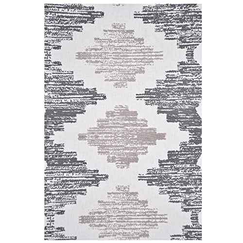 Image of Blanc 9 Kohinoor 100% Home & Kitchen Pure Cotton Grey 4 /6 Seater Table Runner|(33x182) cm