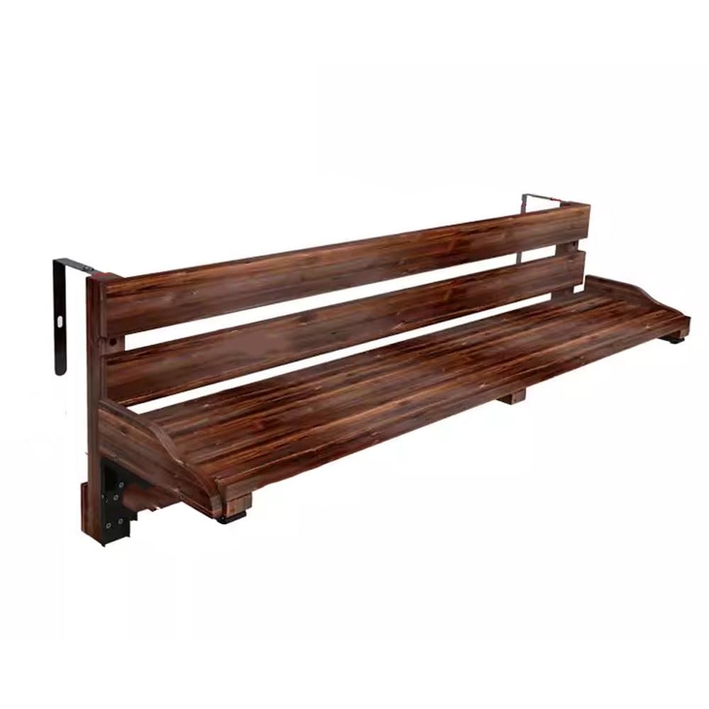 Support de jardinière suspendu sans inclinaison en bois massif pliable anti-chute
