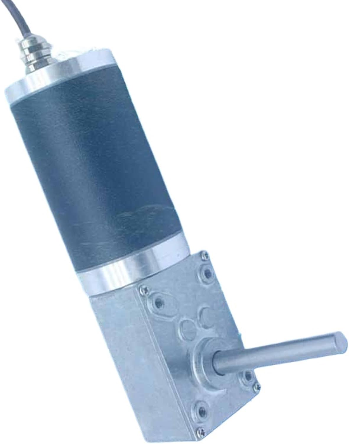 Underwater robotic electric Waterproof geared motor IP68 tubular metal gearbox reducer long axis right angle worm gear reductor(Motor and holder,27R_12V)