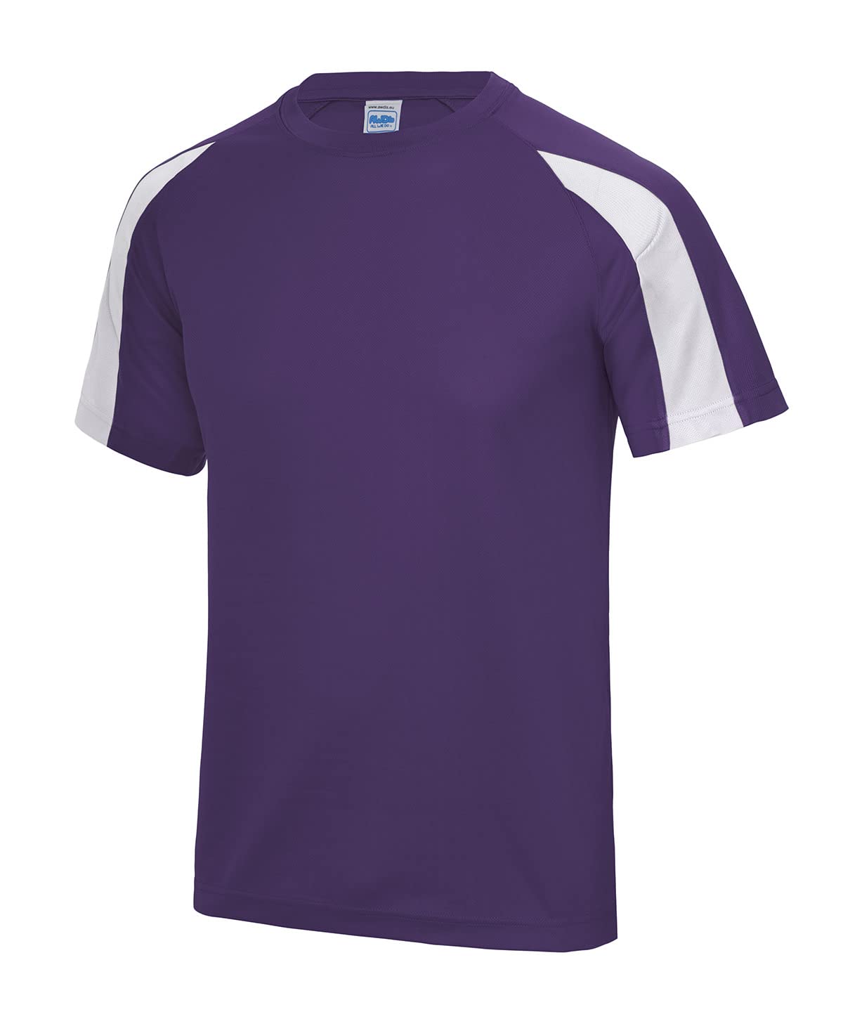 AWDis Contrast Cool T Purple/Arctic White