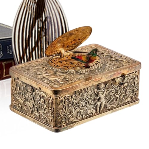 Elegante miglioramento della sala da tè: queste scatole musicali presentano un meccanismo di soffietto di precisione per simulare il canto degli uccelli, arricchendo il tuos spazio con melodie classiche e favorire un ambiente audiovisivo ideale per le serene ambientazioni della sala da tè e i momenti del tempos libero