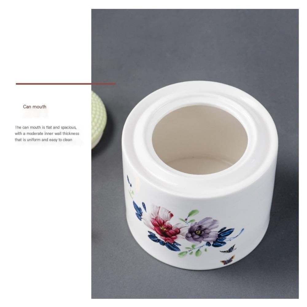 HLTYGWX Pojemnik na herbatę ceramiczny luzem pojemnik do przechowywania herbaty słoik domowy szczelnie zamknię słoik zestaw do herbaty czarno-zielona herbata słoik do przechowywania pojedynczy słoik