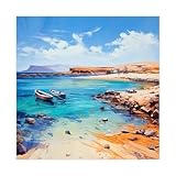 GQVCJSW Lanzarote - Lienzo decorativo para viajes, Islas Canarias, decoración de dormitorio, paisaje, oficina, habitación, regalo, 70 x 70 cm