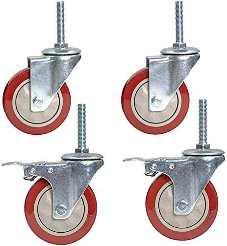 Roulettes robuste avec frein M12 pour chariot de transport industriel
