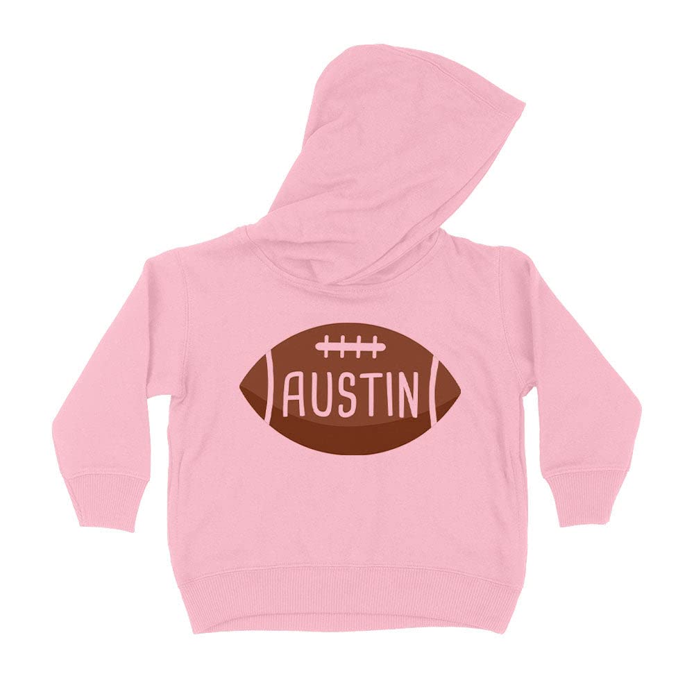 Football Austin Kids Hoodie Sweatshirt Toddler 2T Light Pink