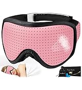MUSICOZY Sleep Eye Mask for Men Women, 3D Contoured Memory Foam Eye Mask for Sleeping Eye Covers ...