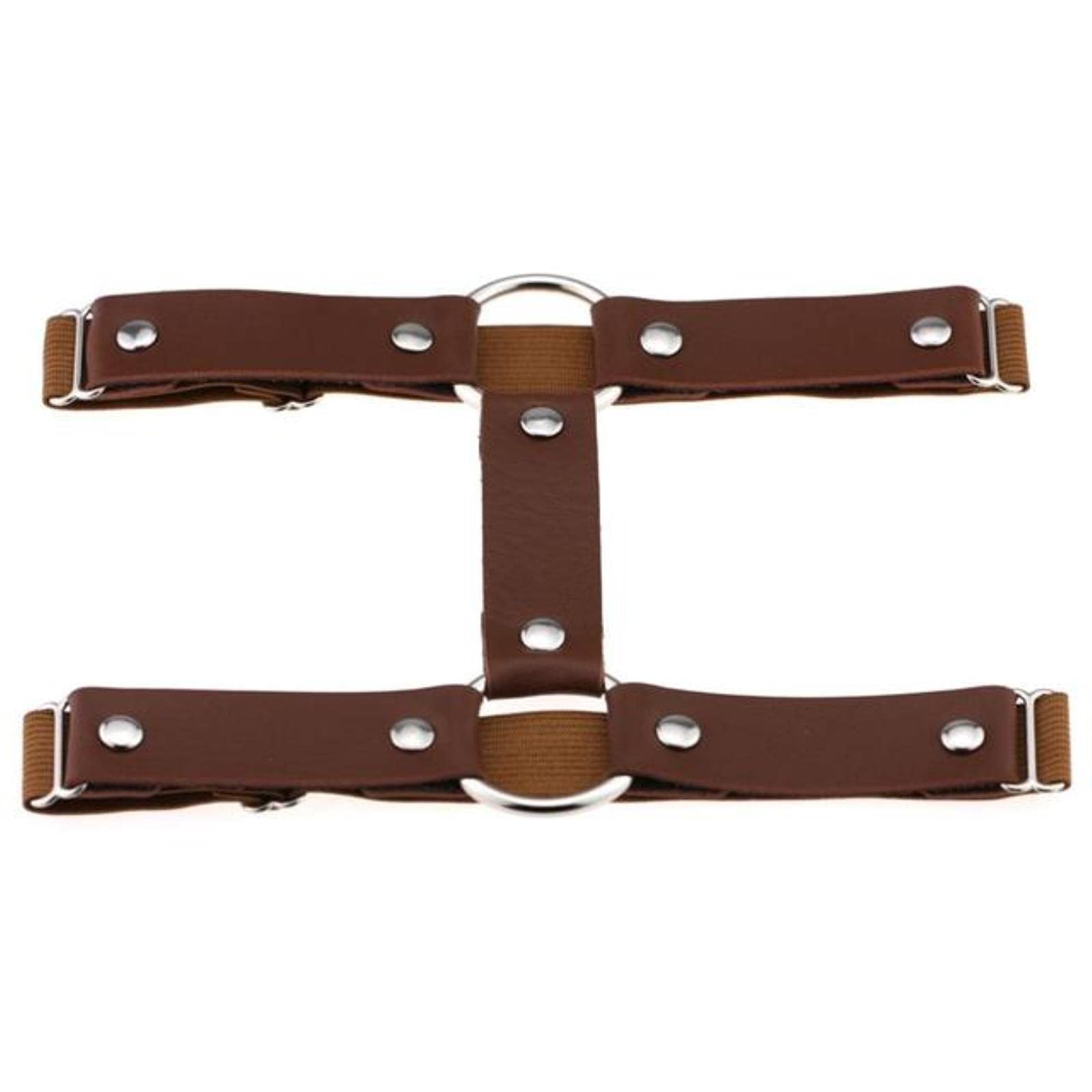 Cabule Women's P144 Brown Sexy Harajuku Pu Leather Garter Belt Punk Leather Garters Leg Ring Harness Gifts Adjustable Rock Club Punk Jewelry