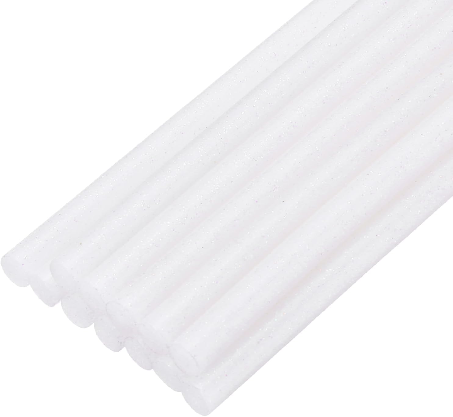 uxcell Mini Hot Glue Sticks for Glue Gun 7mm x 100mm Glitter White 12pcs