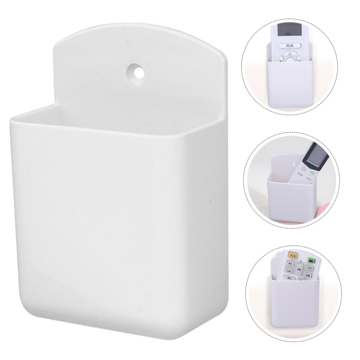 Cabilock 12 Piezas Colgador De Control Remoto Archivador De Pared Soporte para Teléfono para Colgar En La Pared Puerta Soporte De Pared para Mando a Distancia Papelera El Plastico