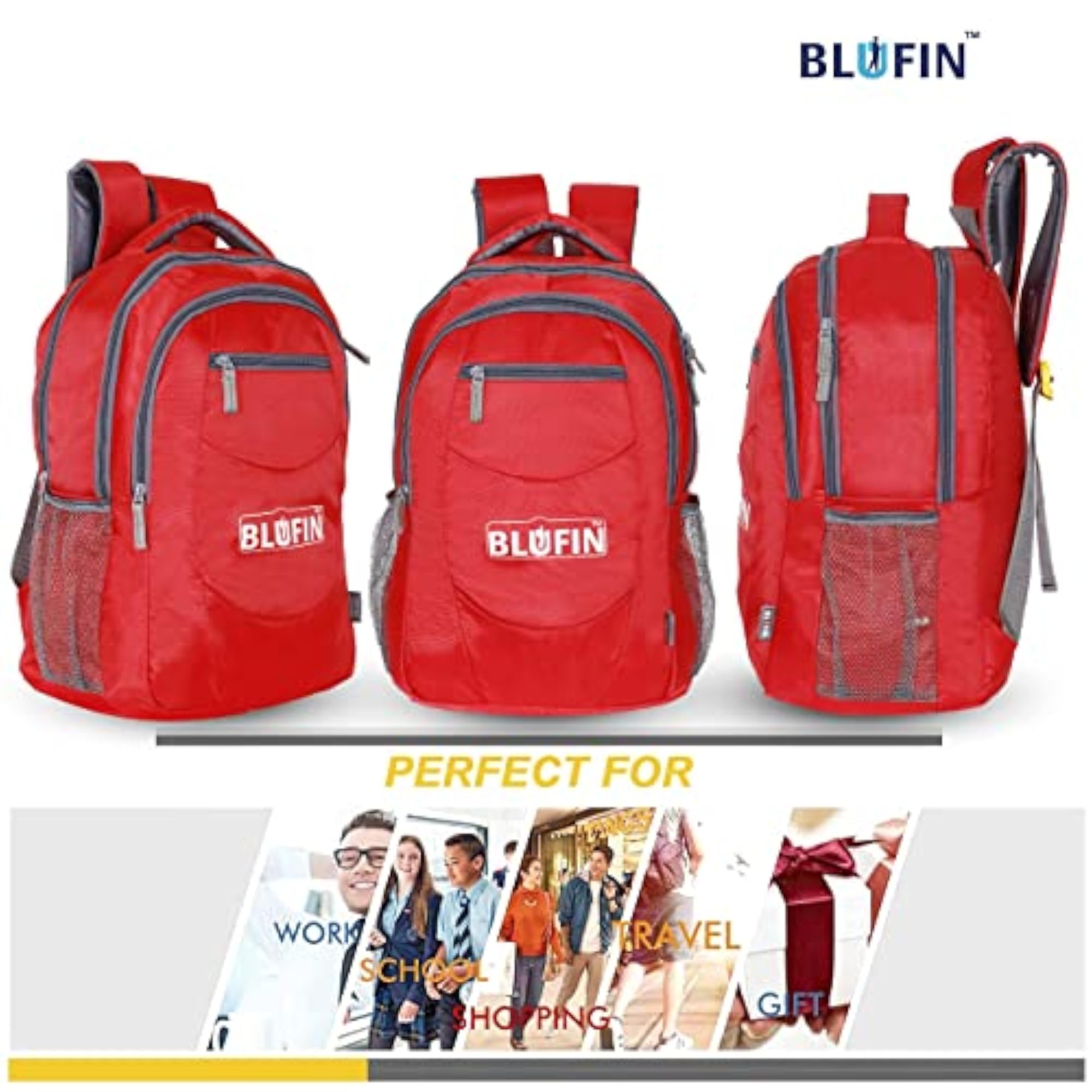 Large 45L Unisex Laptop Backpack, School & College Bag