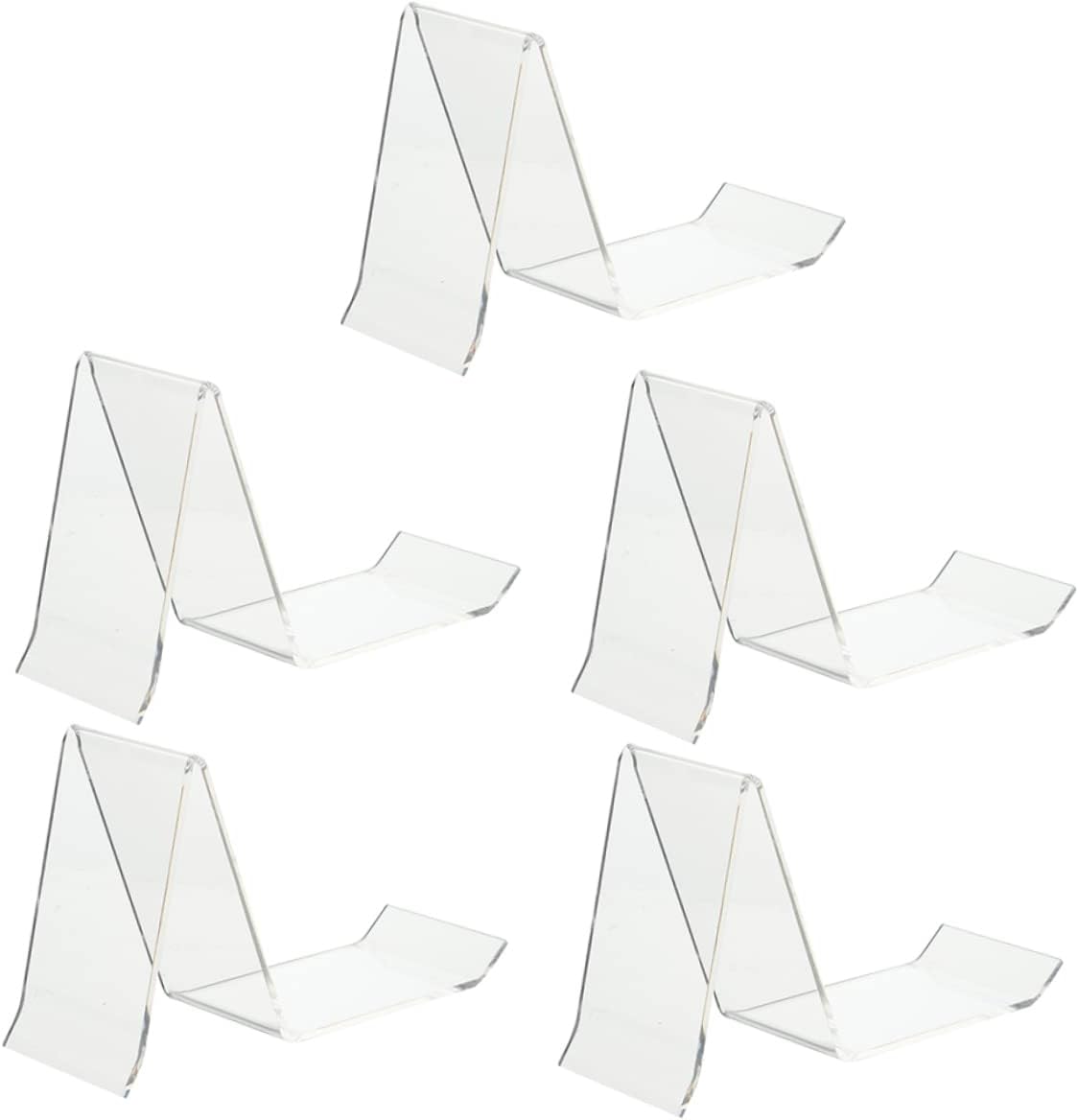 PRETYZOOM 5pcs Shoe Display Holder Stand Acrylic Shoe Shelf Retail Shop Display Shelves