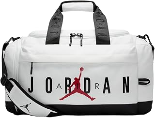 Nike Jordan Velocity ダッフルバッグ、ホワイト、モダン、ホワイト、モダン