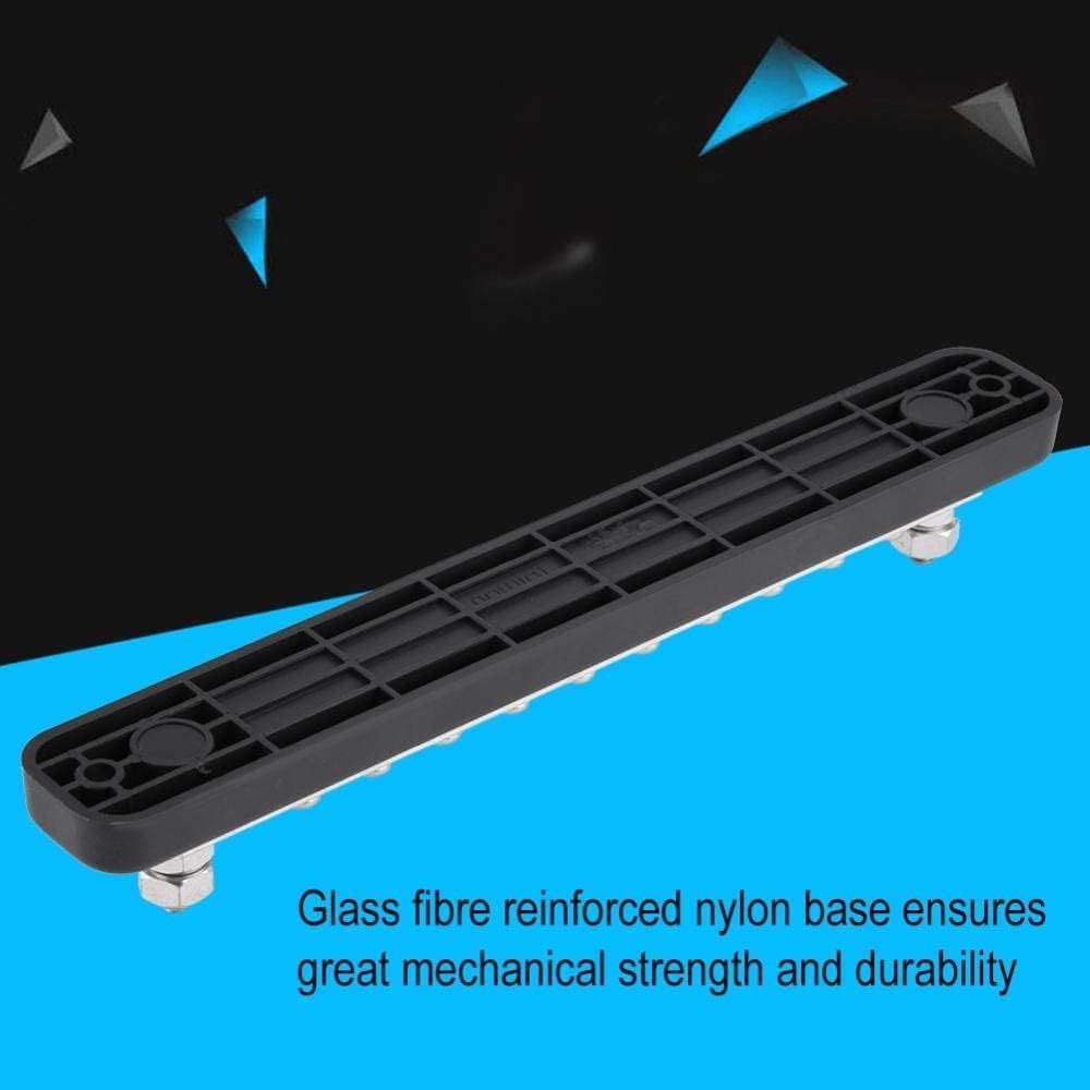 Bus Bar Terminal, 20 Position 2 Stud Bus Bar Electric Terminal Junction Block AC 130A 150A