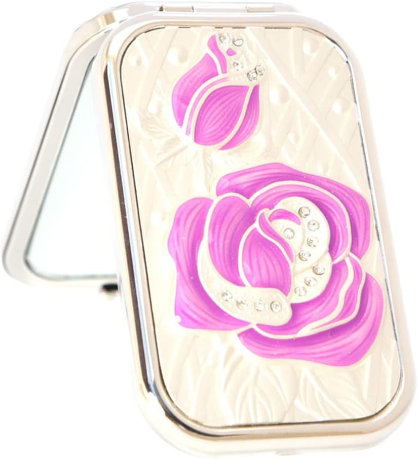 Folding Portable Makeup Dressing Rose Princess Small Square Girlfriend Gift