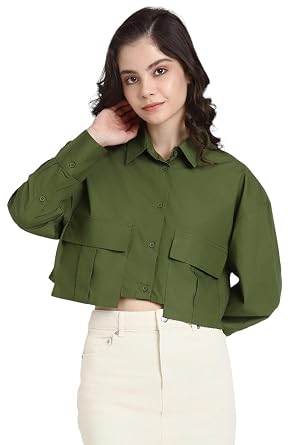Forever 21 Women Solid Regular Fit Shirt